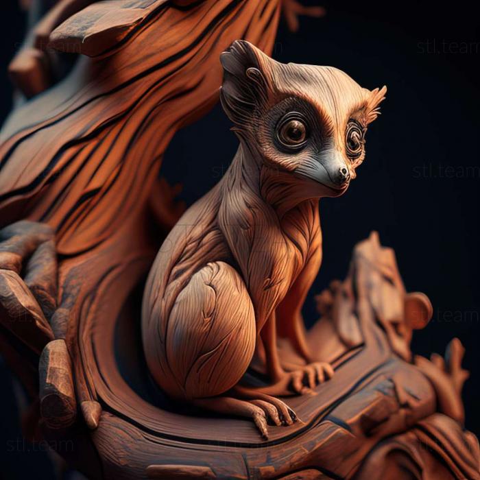 3D модель Lepilemur wrightae (STL)